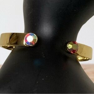 Kate Spade Forever Gems Cuff- RED-Paint the Town AB Stone Dressy EUC 0046
